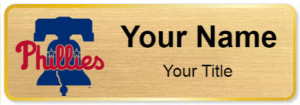Custom name badges for Philadelphia Phillies