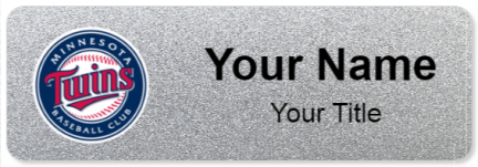Custom name badges for Minnesota Twins
