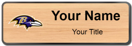 Custom name badges for Baltimore Ravens