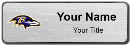 Custom name badges for Baltimore Ravens
