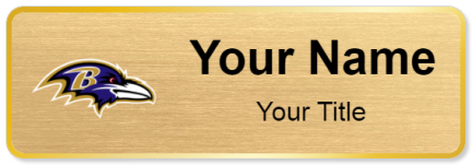 Custom name badges for Baltimore Ravens