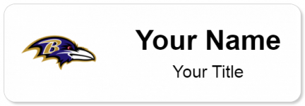 Custom name badges for Baltimore Ravens