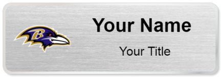Custom name badges for Baltimore Ravens