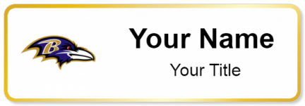 Custom name badges for Baltimore Ravens