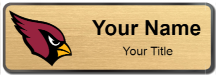 Custom name badges for Arizona Cardinals