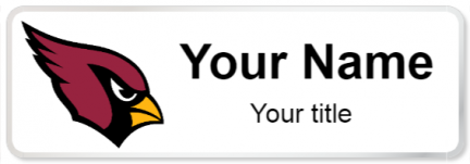 Custom name badges for Arizona Cardinals