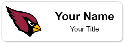 Custom name badges for Arizona Cardinals