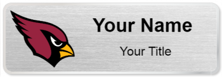 Custom name badges for Arizona Cardinals