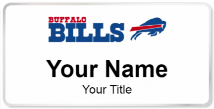 Custom name badges for Buffalo Bills