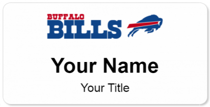 Custom name badges for Buffalo Bills