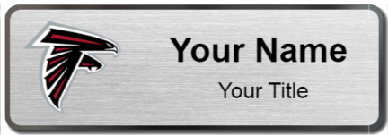 Custom name badges for Atlanta Falcons