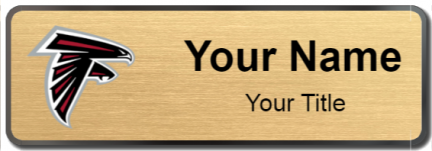Custom name badges for Atlanta Falcons