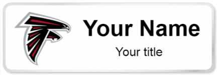 Custom name badges for Atlanta Falcons