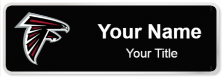 Custom name badges for Atlanta Falcons