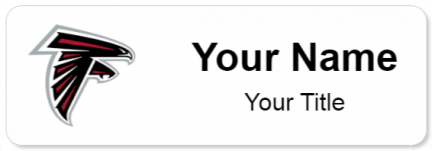 Custom name badges for Atlanta Falcons