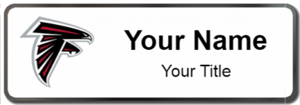 Custom name badges for Atlanta Falcons