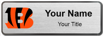 Custom name badges for Cincinnati Bengals