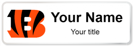 Custom name badges for Cincinnati Bengals