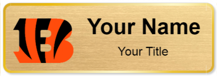 Custom name badges for Cincinnati Bengals