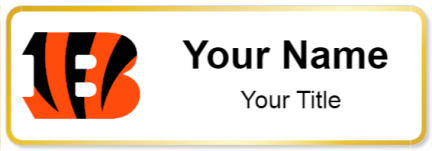 Custom name badges for Cincinnati Bengals
