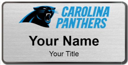 Custom name badges for Carolina Panthers