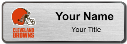 Custom name badges for Cleveland Browns