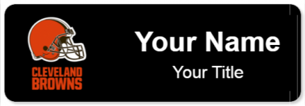 Custom name badges for Cleveland Browns