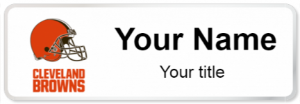 Custom name badges for Cleveland Browns