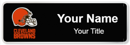 Custom name badges for Cleveland Browns