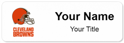 Custom name badges for Cleveland Browns