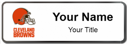 Custom name badges for Cleveland Browns
