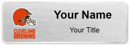 Custom name badges for Cleveland Browns