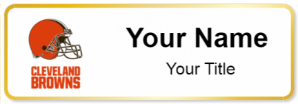 Custom name badges for Cleveland Browns