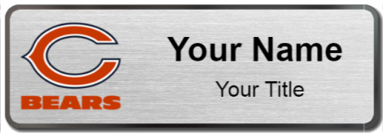 Custom name badges for Chicago Bears
