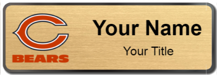 Custom name badges for Chicago Bears