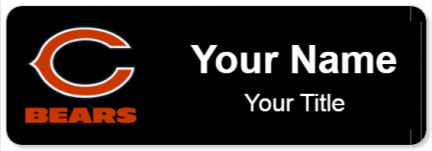 Custom name badges for Chicago Bears