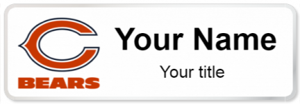 Custom name badges for Chicago Bears