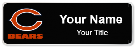 Custom name badges for Chicago Bears