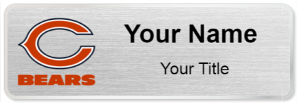 Custom name badges for Chicago Bears