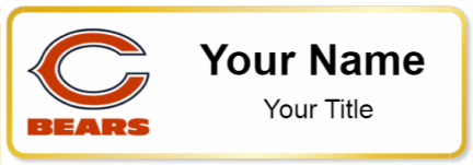 Custom name badges for Chicago Bears