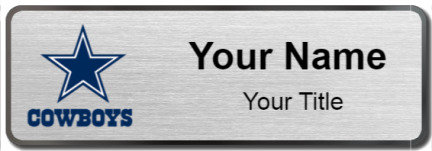 Custom name badges for Dallas Cowboys