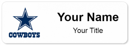 Custom name badges for Dallas Cowboys