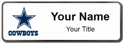 Custom name badges for Dallas Cowboys