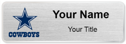 Custom name badges for Dallas Cowboys