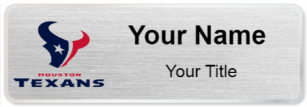 Custom name badges for Houston Texans