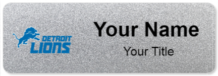 Custom name badges for Detroit Lions