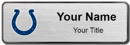 Custom name badges for Indianapolis Colts