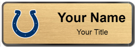Custom name badges for Indianapolis Colts