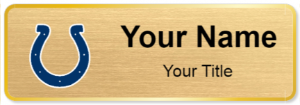 Custom name badges for Indianapolis Colts