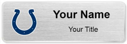 Custom name badges for Indianapolis Colts
